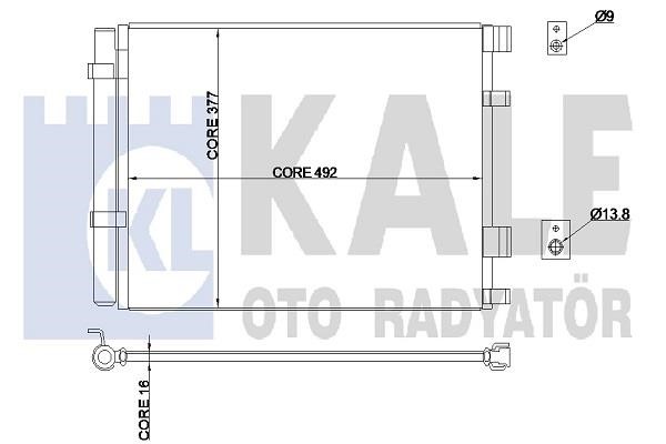 Kale Oto Radiator 343015 Радиатор кондиционера (Конденсатор) 343015: Отличная цена - Купить в Польше на 2407.PL!