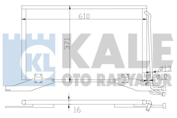 Kale Oto Radiator 392800 Радиатор кондиционера (Конденсатор) 392800: Отличная цена - Купить в Польше на 2407.PL!
