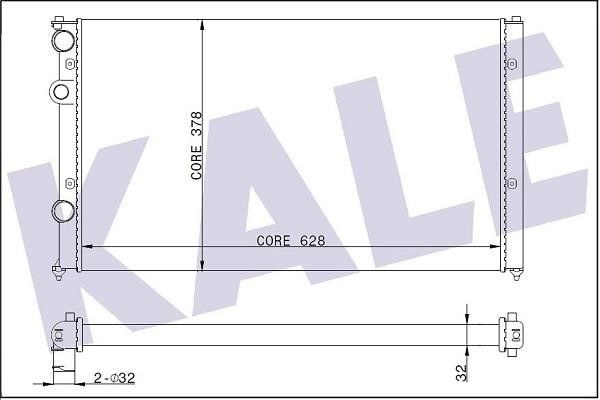 Kale Oto Radiator 346050 Радиатор охлаждения двигателя 346050: Отличная цена - Купить в Польше на 2407.PL!