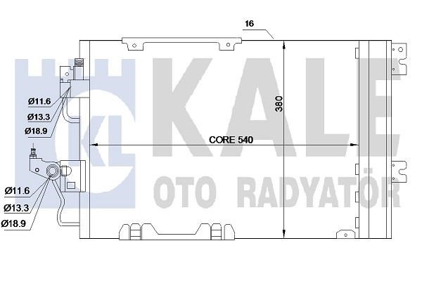 Kale Oto Radiator 350650 Condenser 350650: Buy near me in Poland at 2407.PL - Good price!