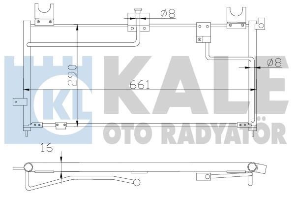 Kale Oto Radiator 387500 Радиатор кондиционера (Конденсатор) 387500: Отличная цена - Купить в Польше на 2407.PL!