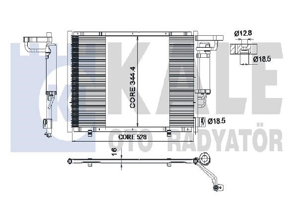 Kale Oto Radiator 347320 Радіатор кондиціонера (Конденсатор) 347320: Приваблива ціна - Купити у Польщі на 2407.PL!