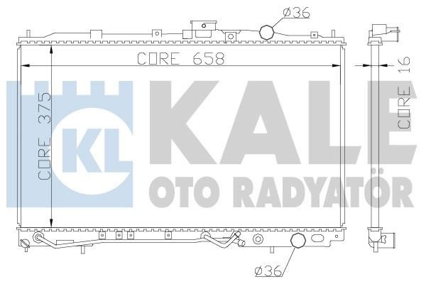 Kale Oto Radiator 342040 Radiator, engine cooling 342040: Buy near me in Poland at 2407.PL - Good price!