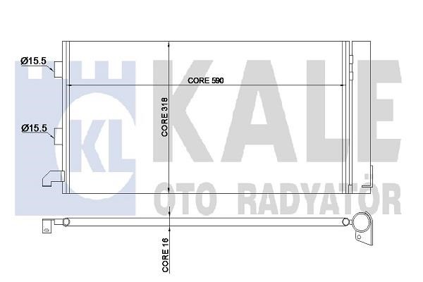 Kale Oto Radiator 350570 Condenser 350570: Buy near me in Poland at 2407.PL - Good price!