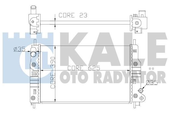 Kale Oto Radiator 355900 Радиатор охлаждения двигателя 355900: Отличная цена - Купить в Польше на 2407.PL!