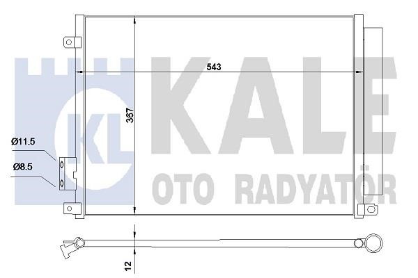 Kale Oto Radiator 345360 Радиатор кондиционера (Конденсатор) 345360: Отличная цена - Купить в Польше на 2407.PL!