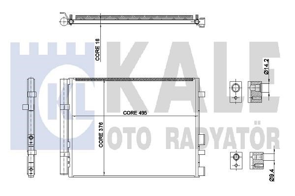 Kale Oto Radiator 342990 Радиатор кондиционера (Конденсатор) 342990: Отличная цена - Купить в Польше на 2407.PL!
