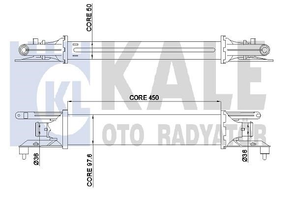 Kale Oto Radiator 350855 Chłodnica powietrza doładowującego (intercooler) 350855: Dobra cena w Polsce na 2407.PL - Kup Teraz!
