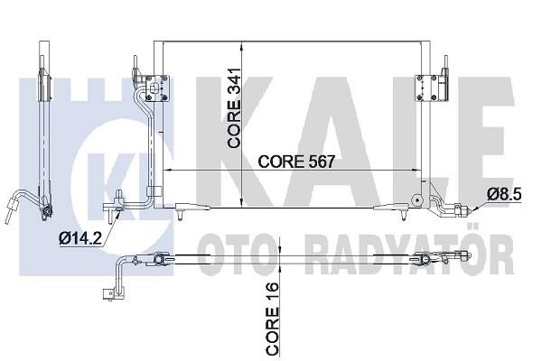 Kale Oto Radiator 345210 Конденсатор 345210: Отличная цена - Купить в Польше на 2407.PL!