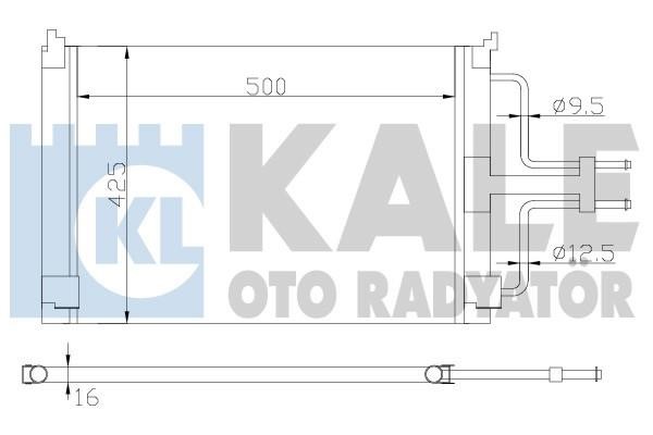 Kale Oto Radiator 342845 Радіатор кондиціонера (Конденсатор) 342845: Приваблива ціна - Купити у Польщі на 2407.PL!