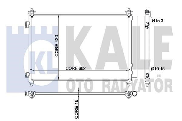 Kale Oto Radiator 345250 Радіатор кондиціонера (Конденсатор) 345250: Приваблива ціна - Купити у Польщі на 2407.PL!