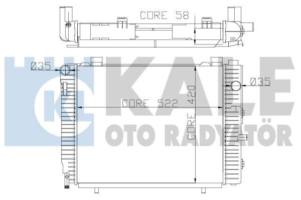 Kale Oto Radiator 370300 Радиатор охлаждения двигателя 370300: Отличная цена - Купить в Польше на 2407.PL!