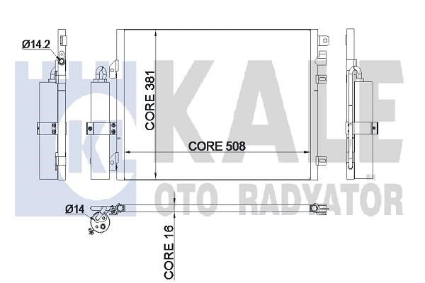 Kale Oto Radiator 345285 Радіатор кондиціонера (Конденсатор) 345285: Приваблива ціна - Купити у Польщі на 2407.PL!