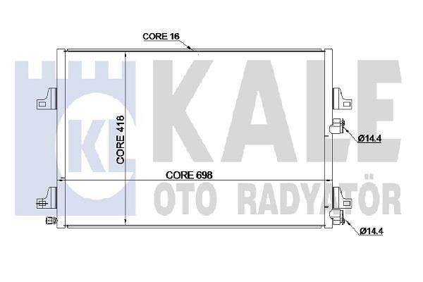 Kale Oto Radiator 345290 Конденсатор 345290: Отличная цена - Купить в Польше на 2407.PL!