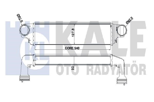 Kale Oto Radiator 344805 Intercooler, charger 344805: Buy near me in Poland at 2407.PL - Good price!