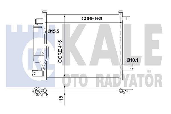 Kale Oto Radiator 350550 Радиатор кондиционера (Конденсатор) 350550: Отличная цена - Купить в Польше на 2407.PL!