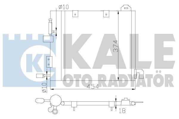 Kale Oto Radiator 393800 Радіатор кондиціонера (Конденсатор) 393800: Приваблива ціна - Купити у Польщі на 2407.PL!