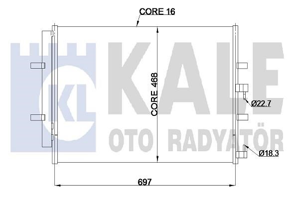 Kale Oto Radiator 345695 Condenser 345695: Buy near me in Poland at 2407.PL - Good price!