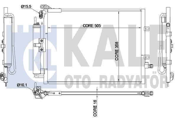Kale Oto Radiator 345310 Конденсатор 345310: Купить в Польше - Отличная цена на 2407.PL!