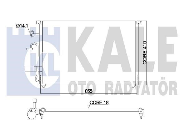 Kale Oto Radiator 350545 Радиатор кондиционера (Конденсатор) 350545: Отличная цена - Купить в Польше на 2407.PL!