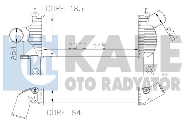 Kale Oto Radiator 342355 Intercooler, charger 342355: Buy near me in Poland at 2407.PL - Good price!