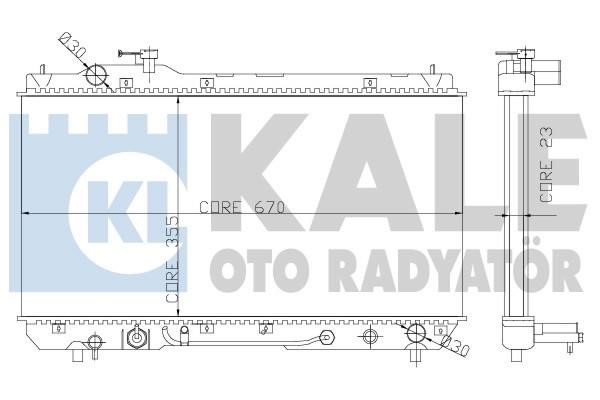 Kale Oto Radiator 342185 Radiator, engine cooling 342185: Buy near me at 2407.PL in Poland at an Affordable price!