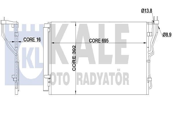 Kale Oto Radiator 350620 Cooler Module 350620: Buy near me in Poland at 2407.PL - Good price!