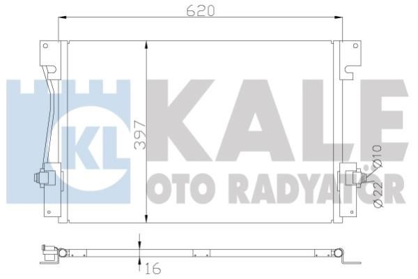 Kale Oto Radiator 394100 Радиатор кондиционера (Конденсатор) 394100: Отличная цена - Купить в Польше на 2407.PL!