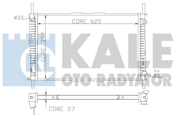 Kale Oto Radiator 368700 Радіатор охолодження двигуна 368700: Приваблива ціна - Купити у Польщі на 2407.PL!