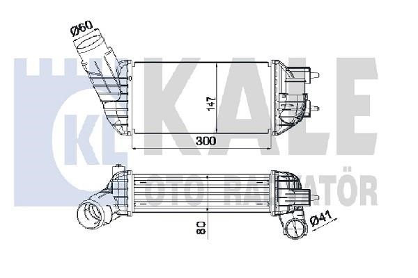 Kale Oto Radiator 350825 Интеркулер 350825: Отличная цена - Купить в Польше на 2407.PL!