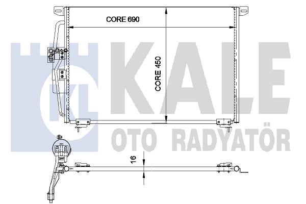 Kale Oto Radiator 345810 Радиатор кондиционера (Конденсатор) 345810: Отличная цена - Купить в Польше на 2407.PL!