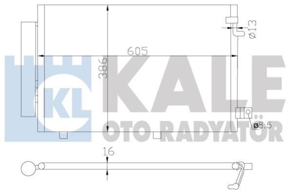 Kale Oto Radiator 342860 Радіатор кондиціонера (Конденсатор) 342860: Приваблива ціна - Купити у Польщі на 2407.PL!