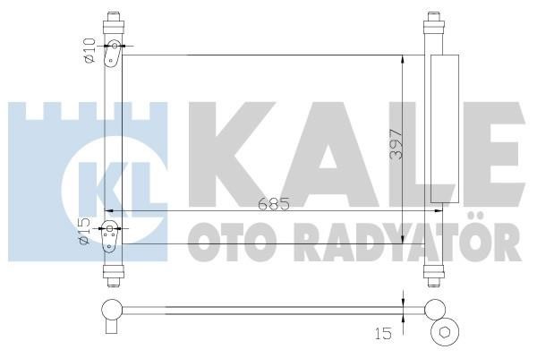 Kale Oto Radiator 383000 Радиатор кондиционера (Конденсатор) 383000: Отличная цена - Купить в Польше на 2407.PL!