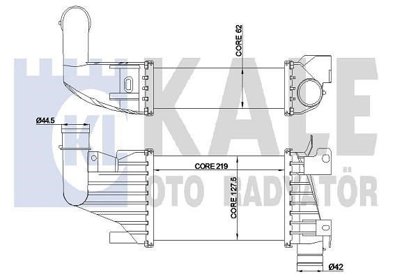 Kale Oto Radiator 345025 Интеркулер 345025: Отличная цена - Купить в Польше на 2407.PL!
