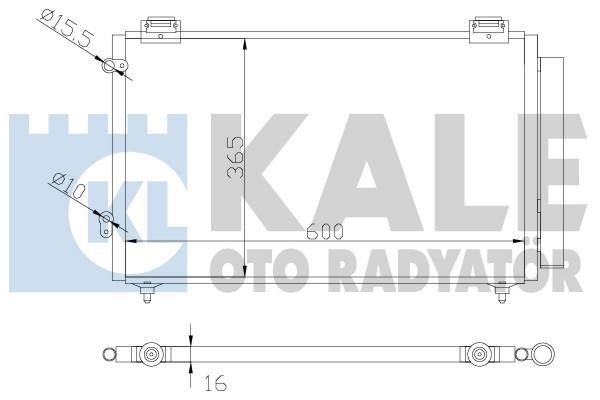 Kale Oto Radiator 383100 Радиатор кондиционера (Конденсатор) 383100: Отличная цена - Купить в Польше на 2407.PL!
