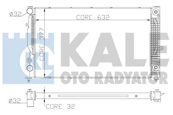 Kale Oto Radiator 368000 Радіатор охолодження двигуна 368000: Приваблива ціна - Купити у Польщі на 2407.PL!