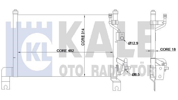 Kale Oto Radiator 345385 Condenser 345385: Buy near me in Poland at 2407.PL - Good price!