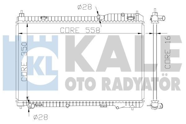 Kale Oto Radiator 356000 Радіатор охолодження двигуна 356000: Приваблива ціна - Купити у Польщі на 2407.PL!