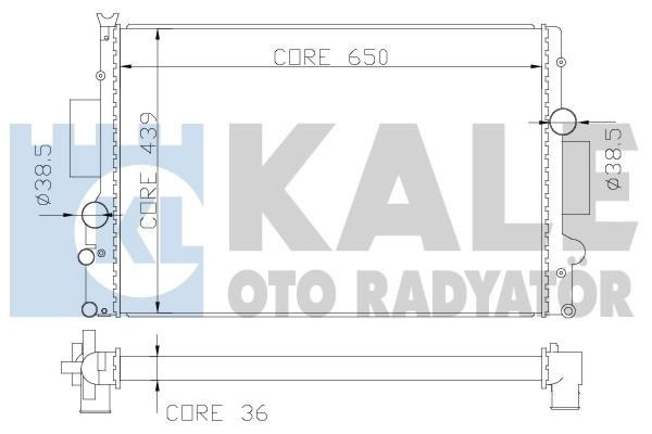 Kale Oto Radiator 341985 Радиатор охлаждения двигателя 341985: Отличная цена - Купить в Польше на 2407.PL!