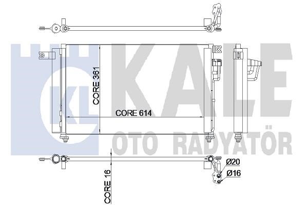 Kale Oto Radiator 345235 Condenser 345235: Buy near me in Poland at 2407.PL - Good price!