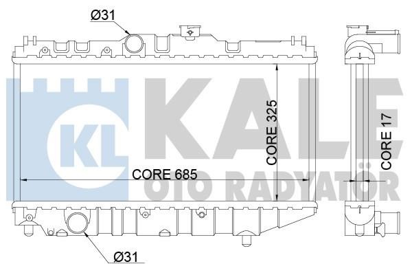 Kale Oto Radiator 342160 Радіатор охолодження двигуна 342160: Приваблива ціна - Купити у Польщі на 2407.PL!
