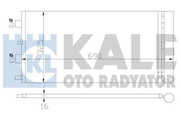 Kale Oto Radiator 342840 Радіатор кондиціонера (Конденсатор) 342840: Приваблива ціна - Купити у Польщі на 2407.PL!