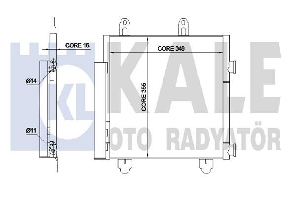 Kale Oto Radiator 345330 Condenser 345330: Buy near me at 2407.PL in Poland at an Affordable price!