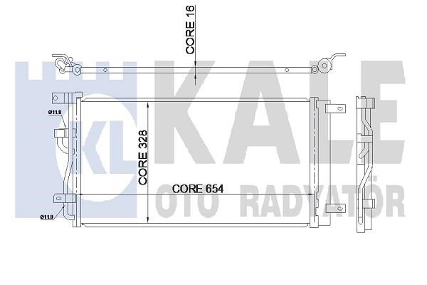 Kale Oto Radiator 345325 Condenser 345325: Buy near me in Poland at 2407.PL - Good price!