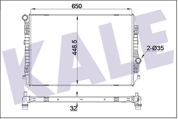 Kale Oto Radiator 355535 Kühler motorkühlung 355535: Bestellen Sie in Polen zu einem guten Preis bei 2407.PL!