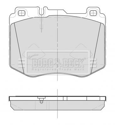 Borg & beck BBP2500 Brake Pad Set, disc brake BBP2500: Buy near me in Poland at 2407.PL - Good price!