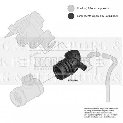 Borg & beck BTH1701 Air filter nozzle, air intake BTH1701: Buy near me in Poland at 2407.PL - Good price!