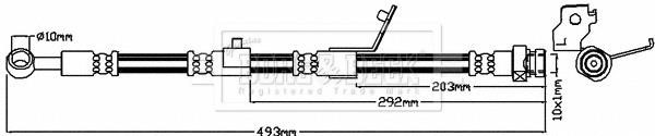 Borg & beck BBH8645 Brake Hose BBH8645: Buy near me in Poland at 2407.PL - Good price!