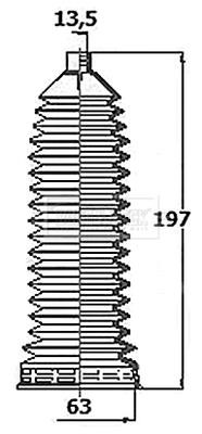 Borg & beck BSG3400 Osłona przeciwpyłowa drążka kierownicy BSG3400: Dobra cena w Polsce na 2407.PL - Kup Teraz!