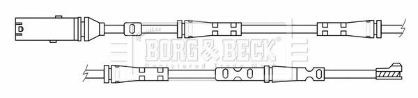 Borg & beck BWL3189 Warning Contact, brake pad wear BWL3189: Buy near me in Poland at 2407.PL - Good price!